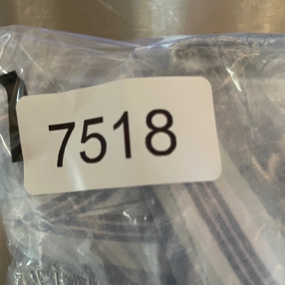 Southern Tide Linen Shirt Mens Small Blue Striped Travel Beach Summer Vacation - Picture 10 of 10